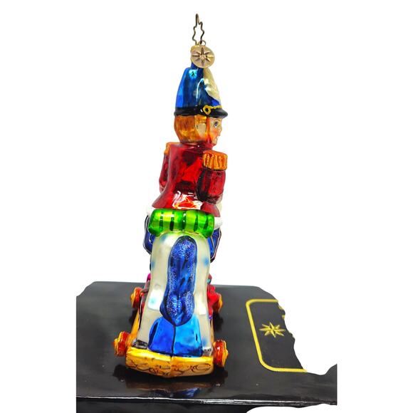 Christopher Radko Christmas Ornament Toy Soldier Riding Rocking Horse - Picture 2 of 7